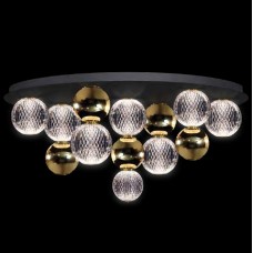 Φωτιστικό Κρεμαστό LED 32W 4444lm 230V Θερμό Φως σε Χρυσαφί DIAMOND